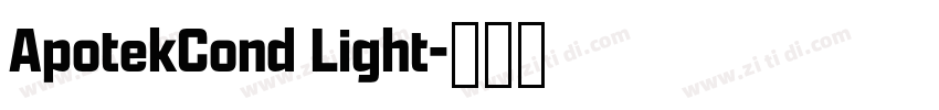 ApotekCond Light字体转换